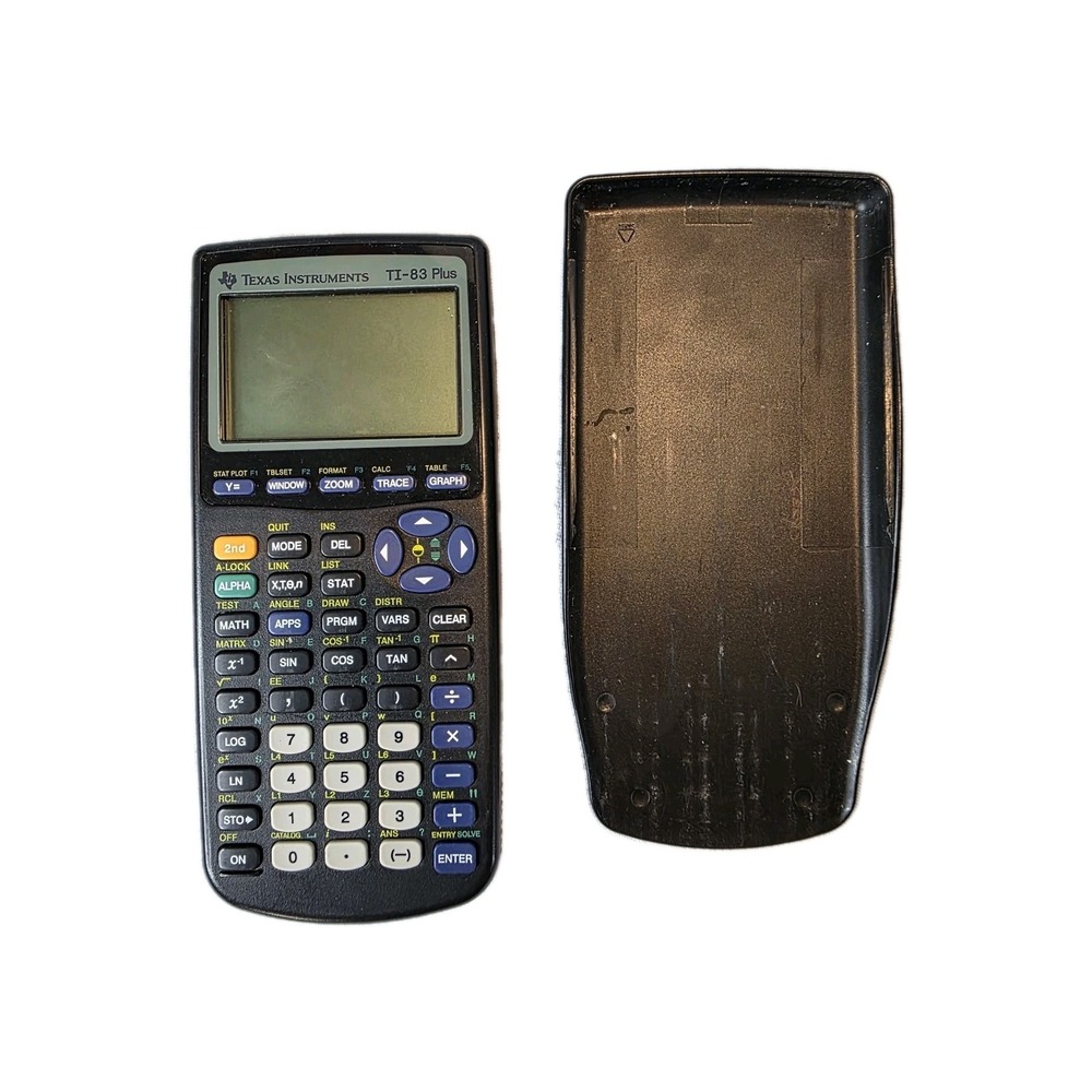 Texas Instruments TI-83 Plus Graphing Calculator Calculus Tested Working W Cover - Picture 2 of 5